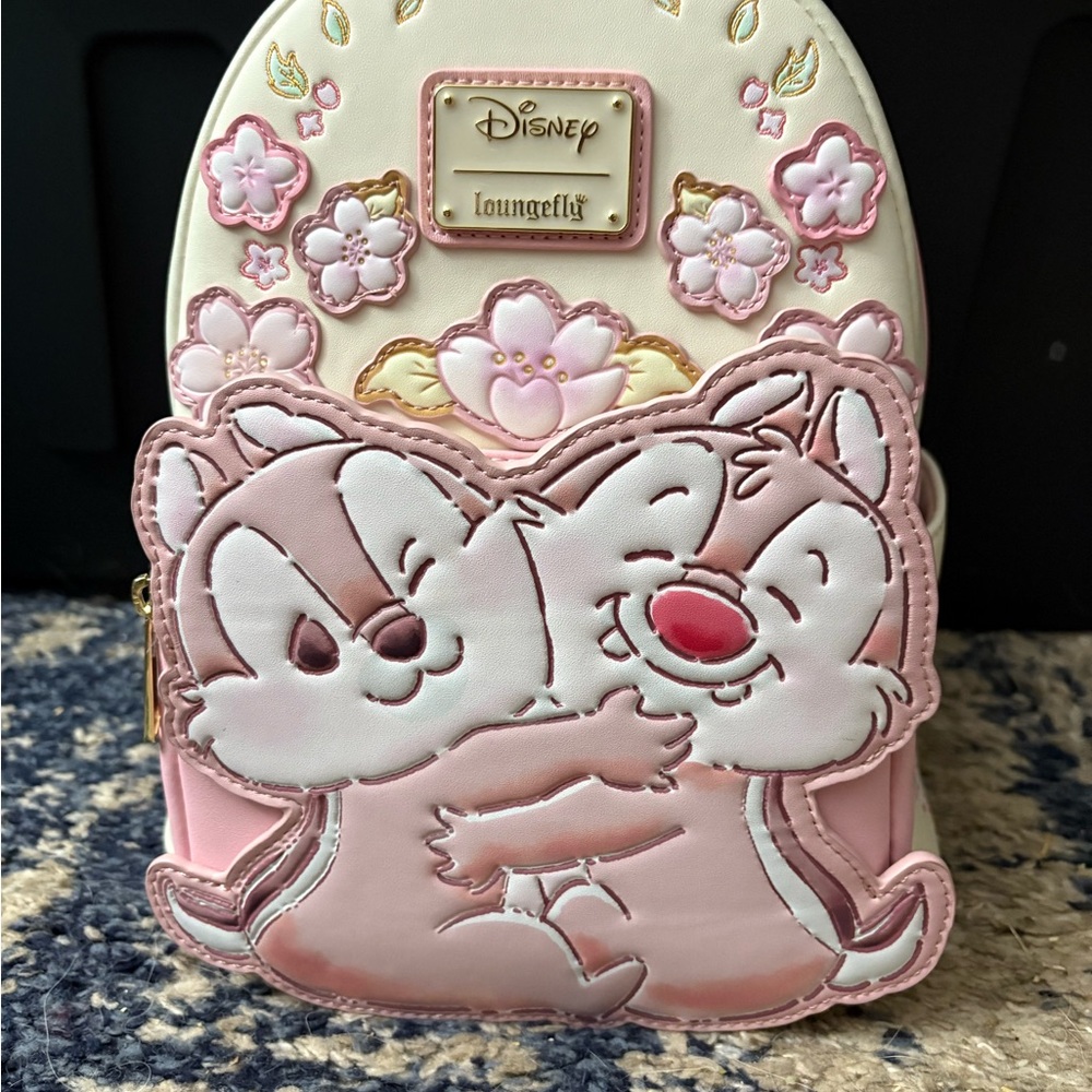 Loungefly Disney Pink and White Small Pet Carrier
